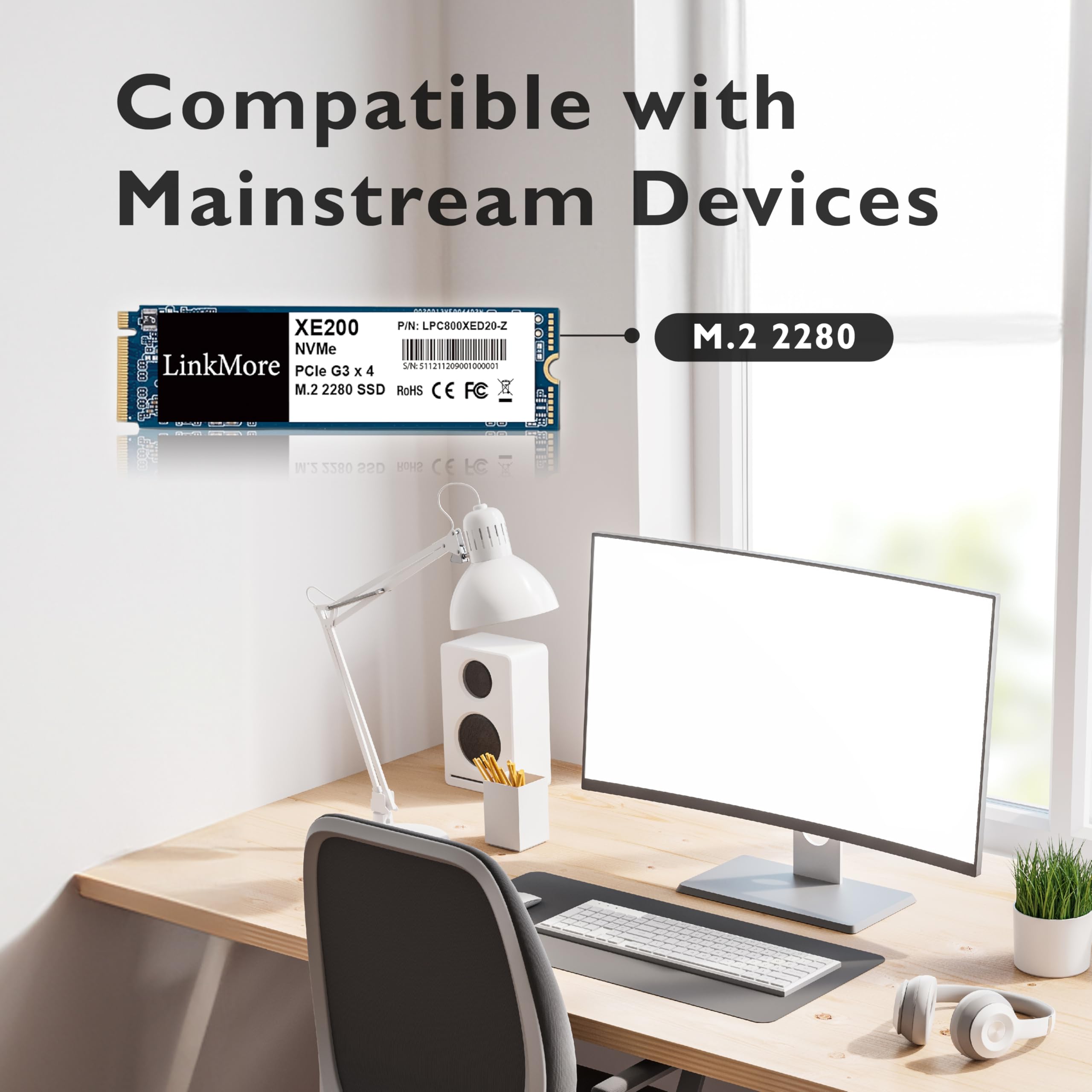 Amazon | LinkMore XE200 1TB M.2 2280 SSD PCIe Gen3x4 NVMe